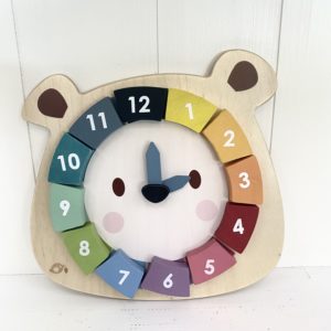 Colourful Bear clock