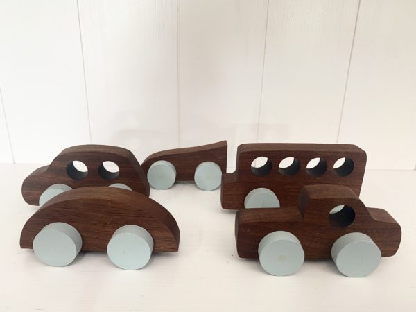 Wooden car set