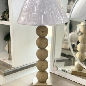 Rounded Wooden Lamp Base