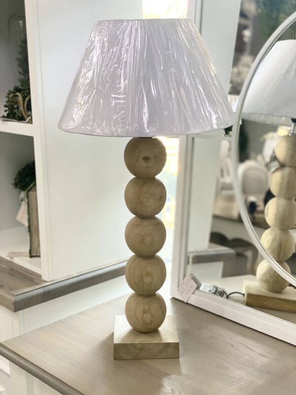 Rounded Wooden Lamp Base