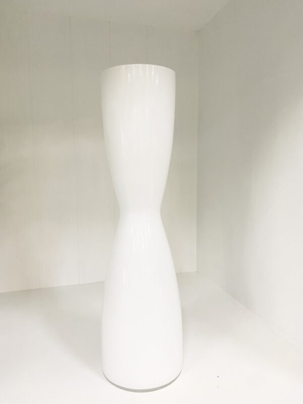 Tall White Art Vase