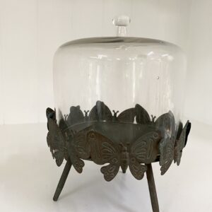 Metal butterfly cake stand